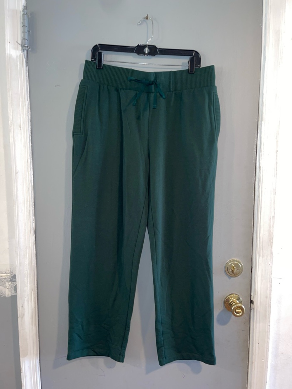 Haven Well Within Forest Green Ribbed Waistband Sweatpants Size L